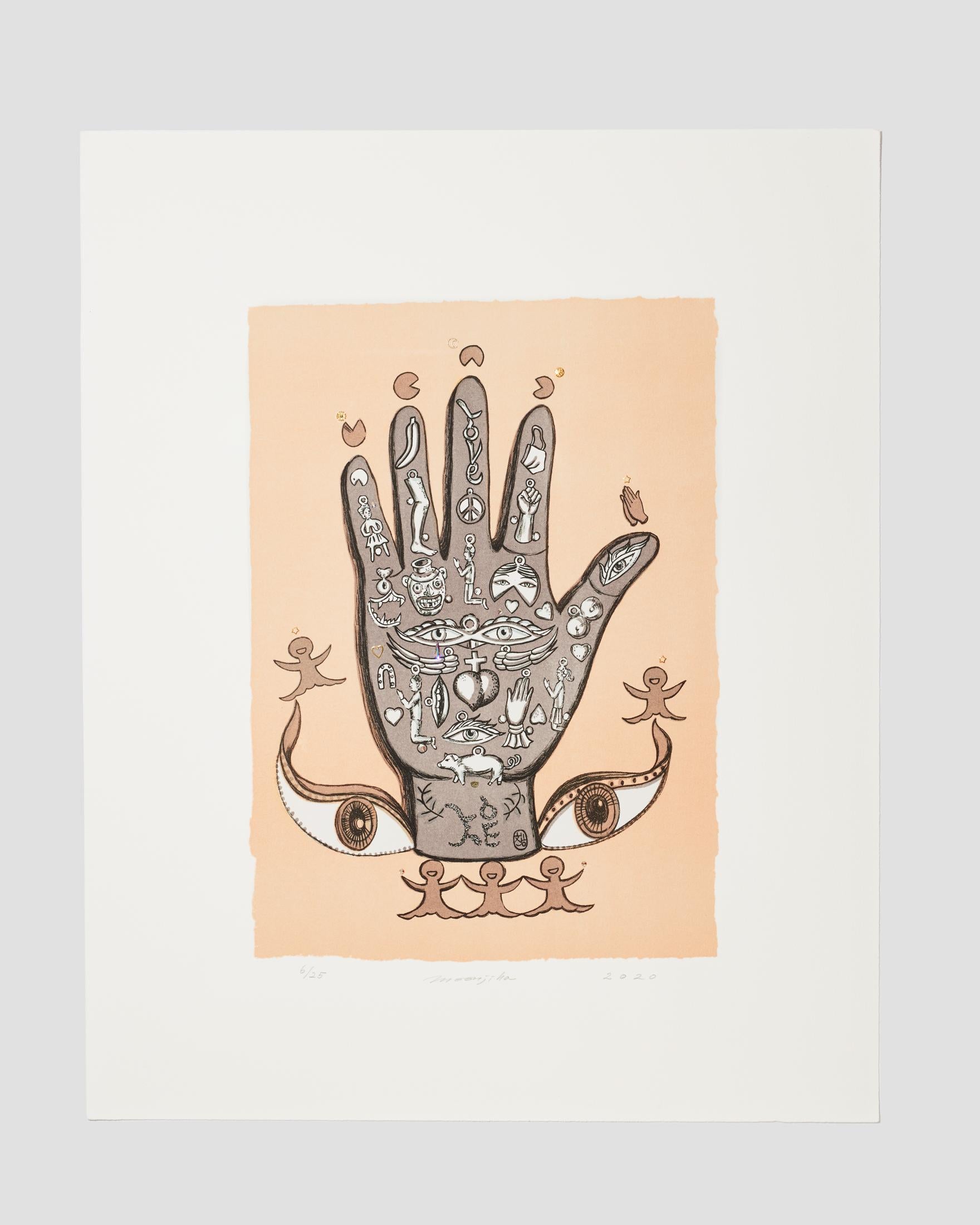 Jiha Moon Print – Magic Hand (Pfirsich)