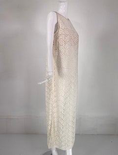 Jiki Monte Carlo Creations - Maxi abito in pizzo bianco off white