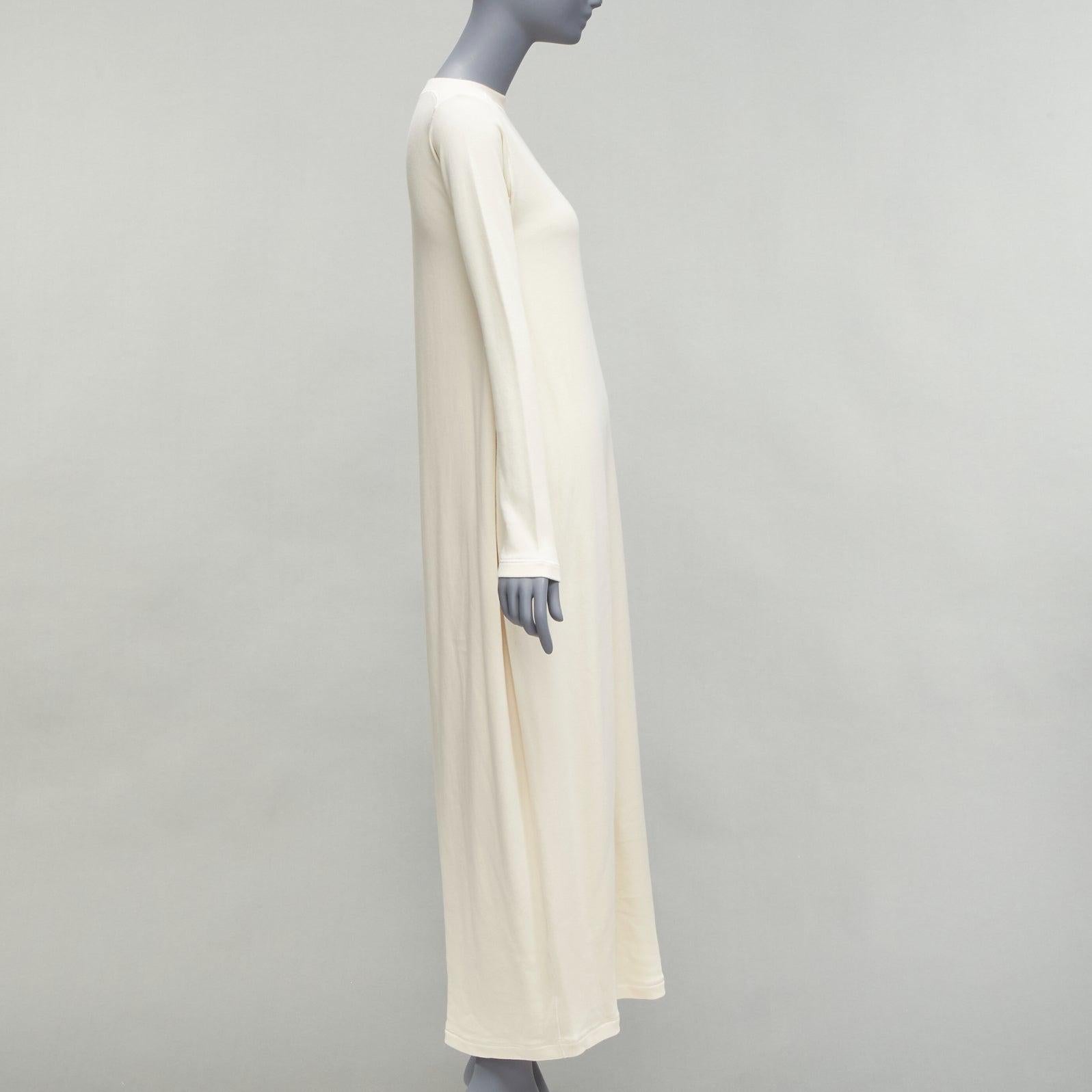 JIL SANDER 2020 cream cotton jersey panelled minimal long sleeve midi dress FR34 XS
Reference: LNKO/A02185
Brand: Jil Sander
Collection: Jil Sander+ 2020
Material: Cotton
Color: Cream
Pattern: Solid
Closure: Pull On
Made in: