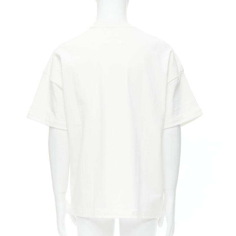 JIL SANDER 2021 Florence Henri Foto patchwork übergroßes kastenförmiges T-Shirt XS Herren im Angebot