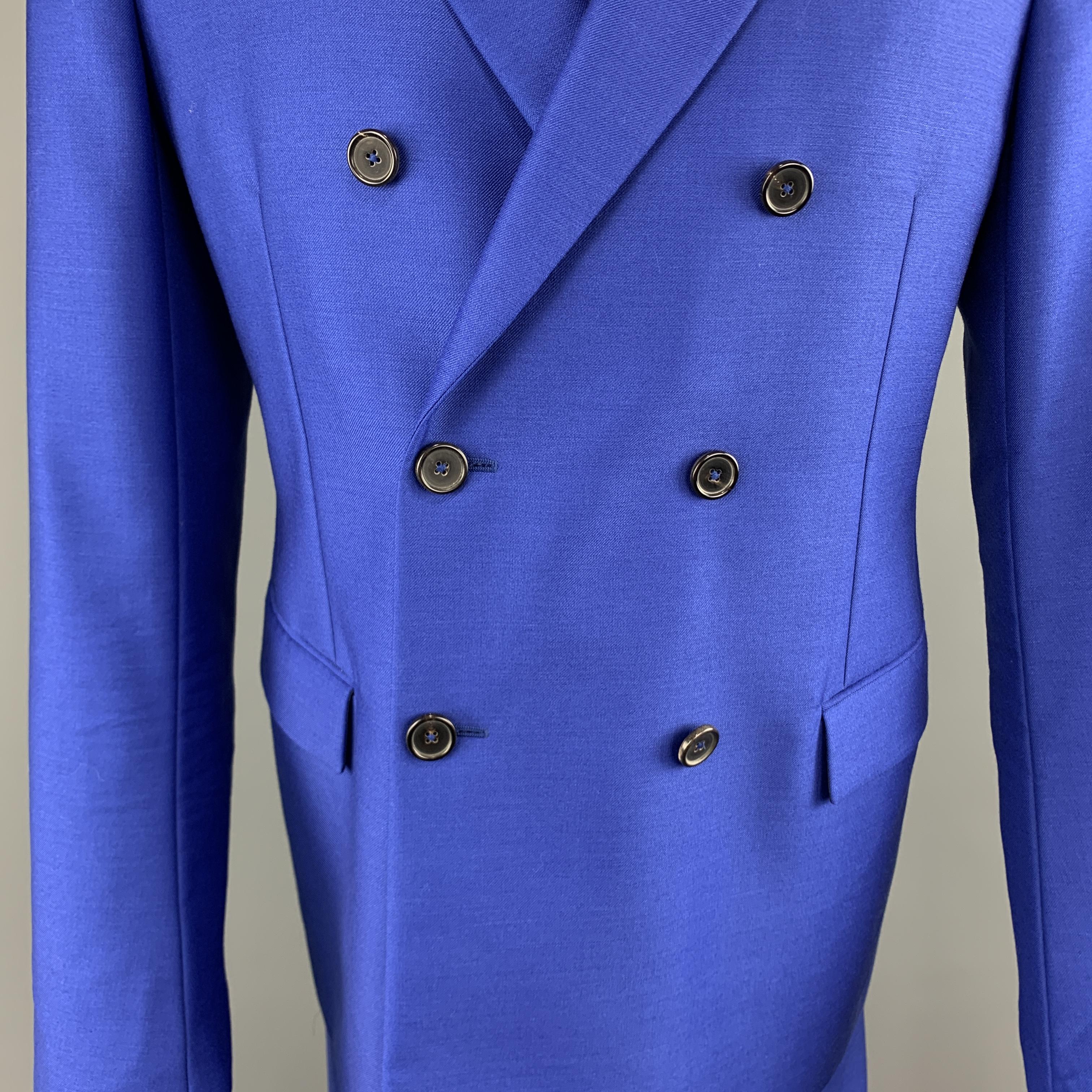 royal blue double breasted suit