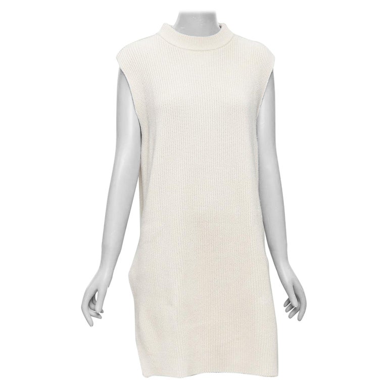 white christmas dresses April Seven Ember Sweater Dress: Sleeveless A-Line Mini Dress
