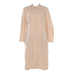 Jil Sander Beige Cotton Coat Style Dress XL