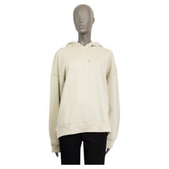 JIL SANDER beige cotton HOODED Sweatshirt Sweater L