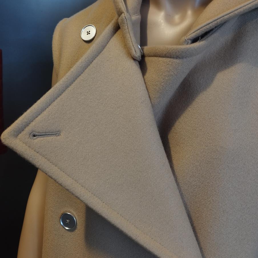 Women's Jil Sander Beige Wool Sleeveless Coat S For Sale