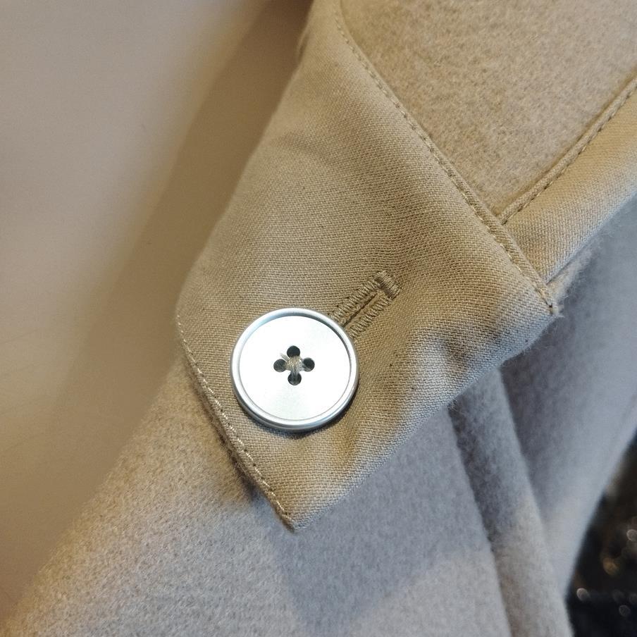 Jil Sander Beige Wool Sleeveless Coat S For Sale 3