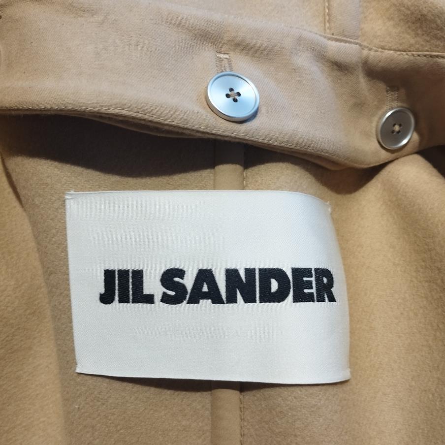 Jil Sander Beige Wool Sleeveless Coat S For Sale 4