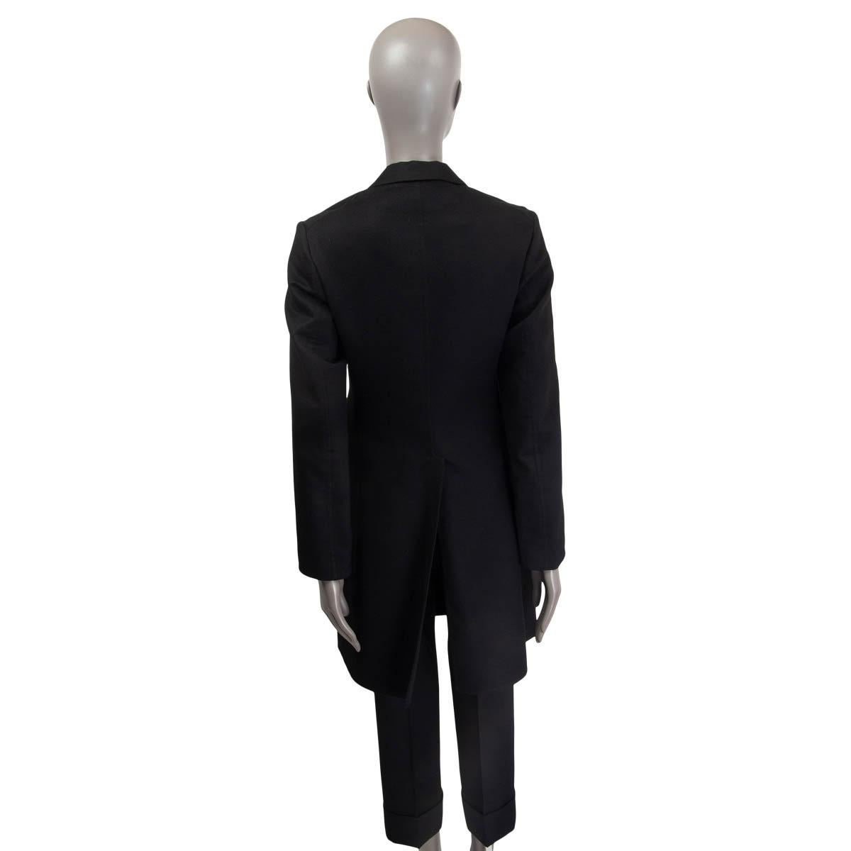 Women's JIL SANDER black cashmere CLASSIC Coat Jacket 36 S For Sale
