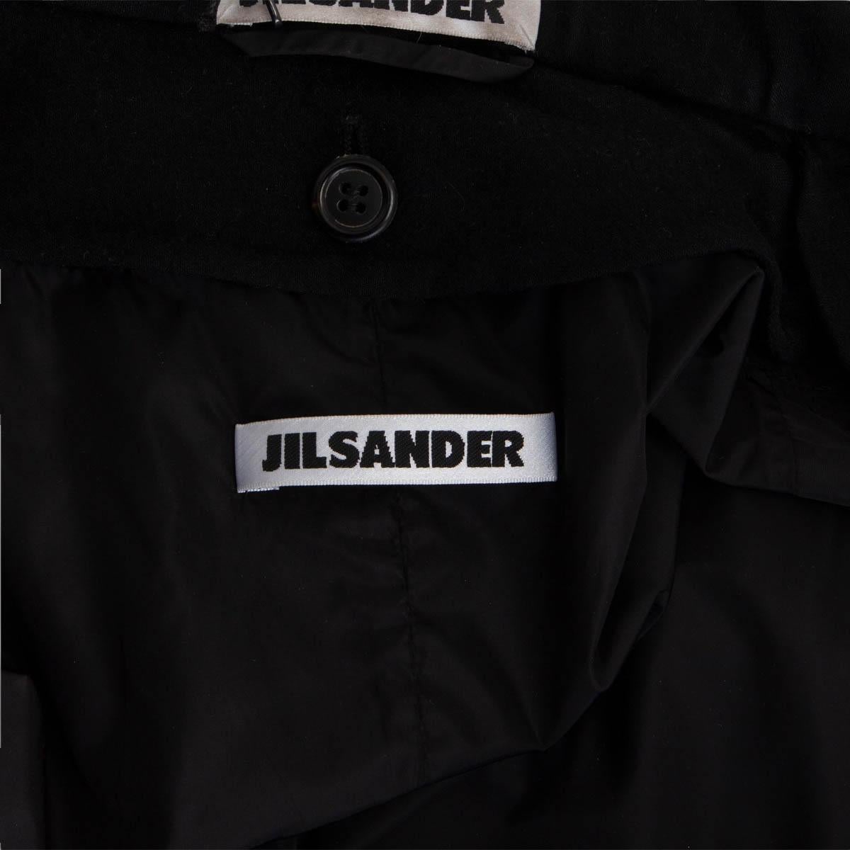 JIL SANDER black cashmere CLASSIC Coat Jacket 36 S For Sale 1