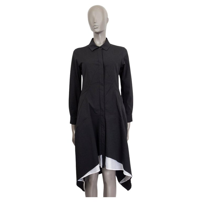 Jil Sander Nylon Blend Slit Long Dress Black 34 [Used] [Authentic Product Guaranteed]
