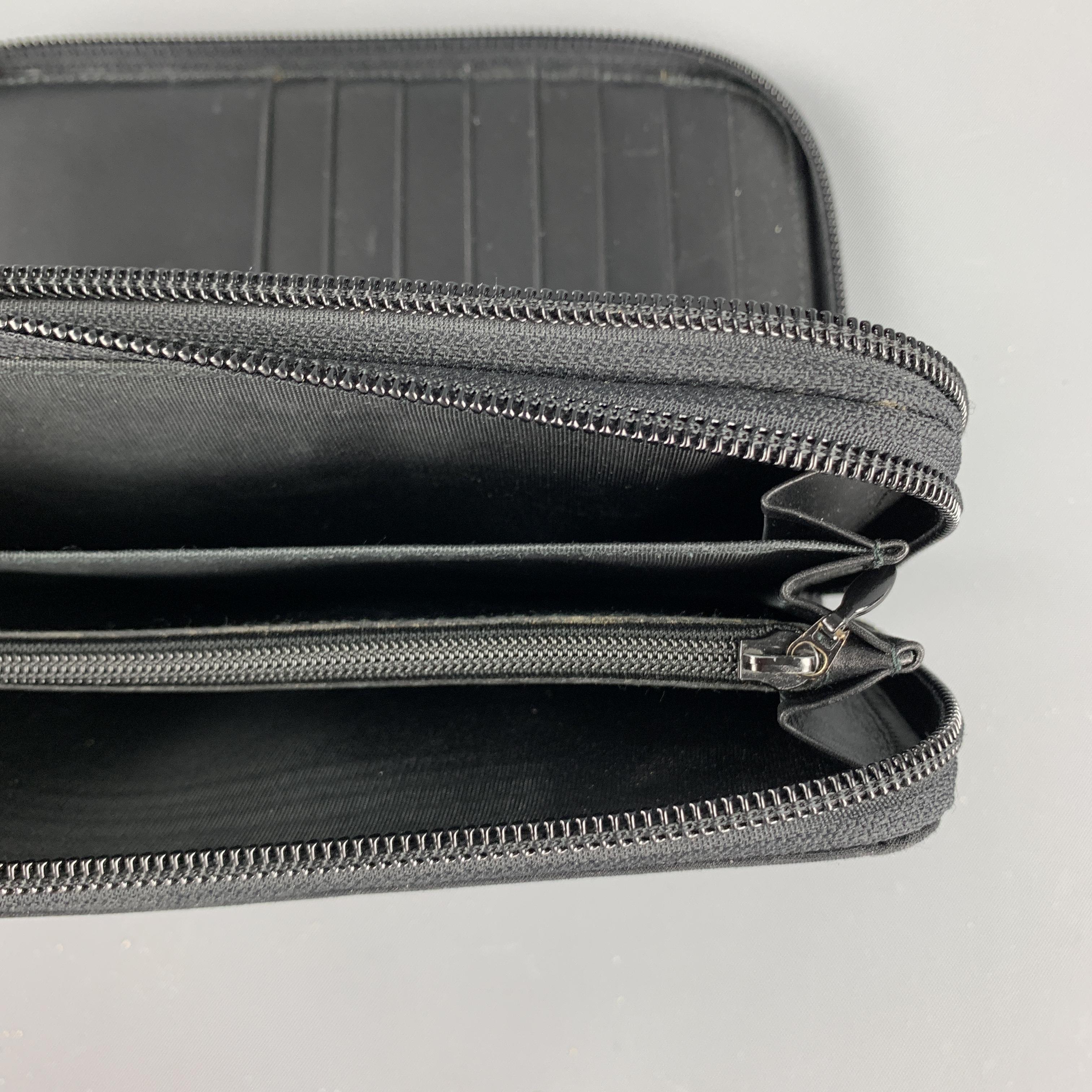 JIL SANDER Black Fabric Leather Wallet / Purse 1