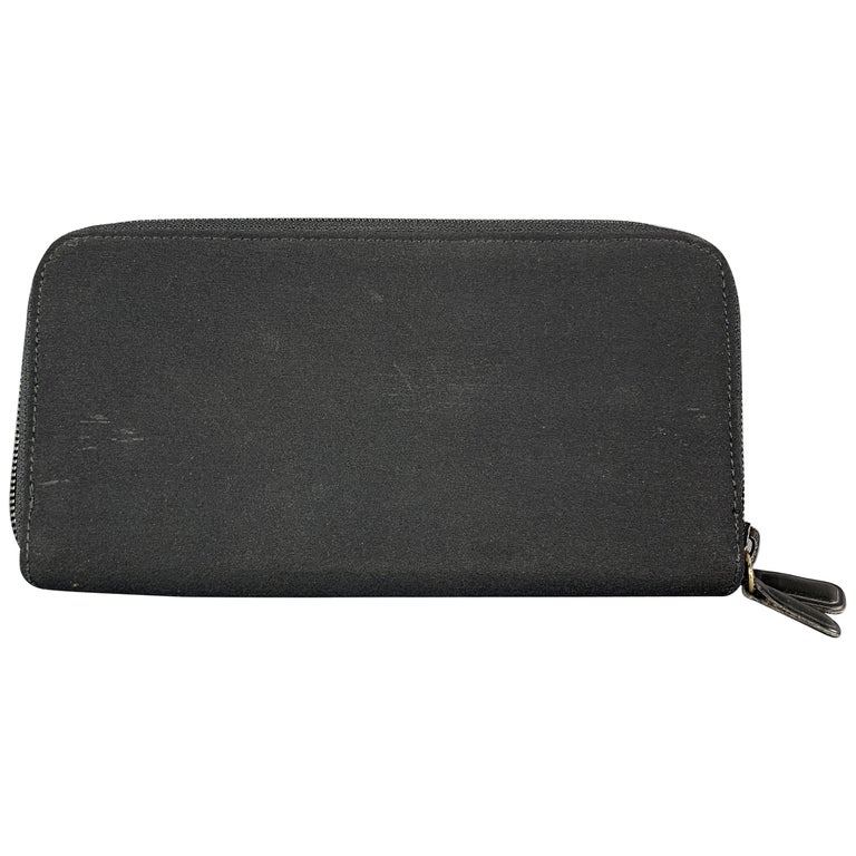 JIL SANDER Black Fabric Leather Wallet / Purse at 1stDibs
