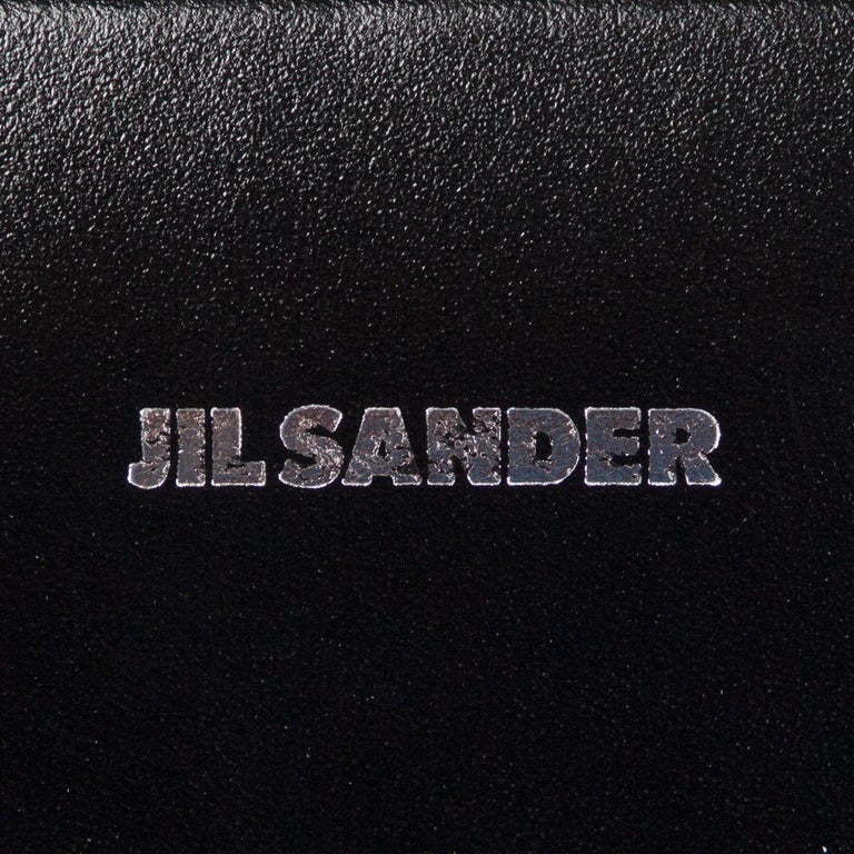 JIL SANDER black leather CASE MEDIUM Shoulder Bag For Sale at 1stDibs