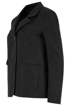 Jil Sander Black Satin Blazer