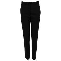 Jil Sander, pantalon tailleur ajusté en laine noire, taille M