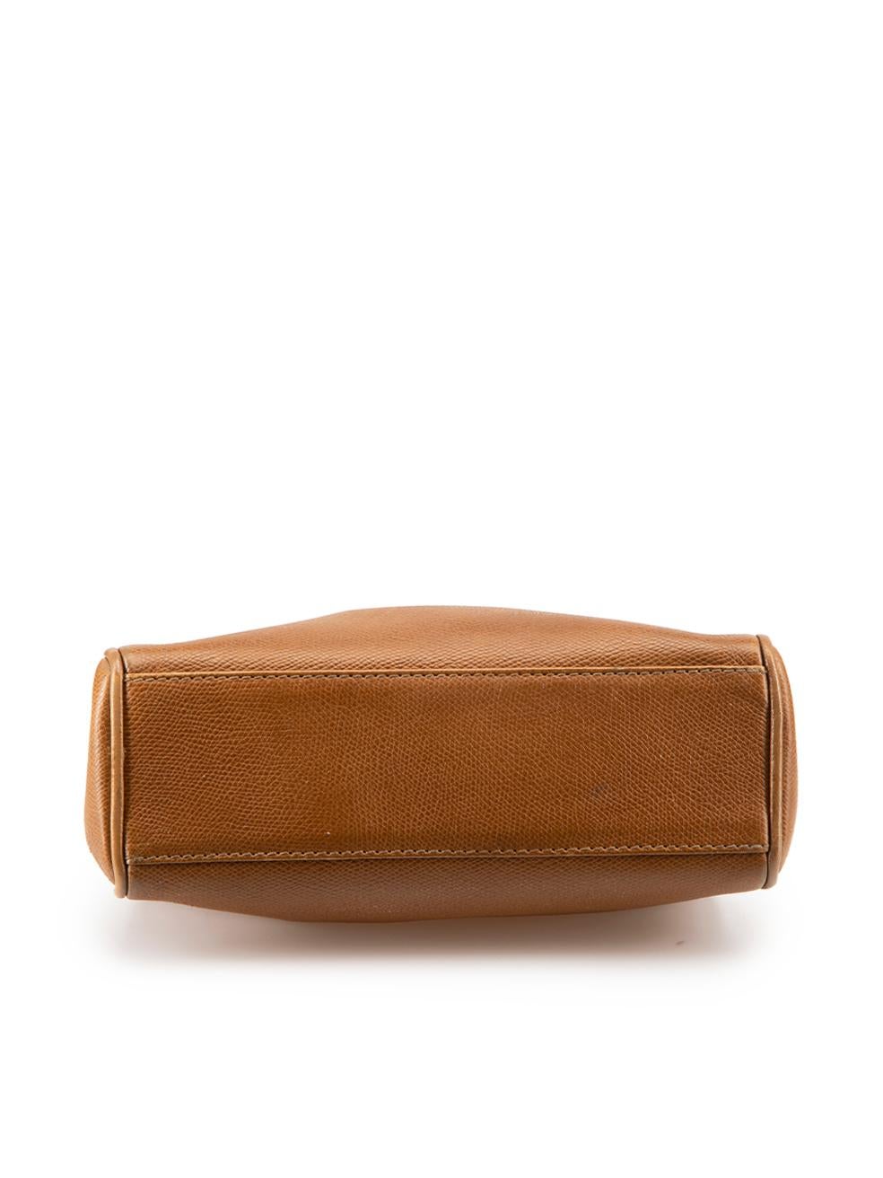 Women's Jil Sander Brown Leather Top Handle Bag