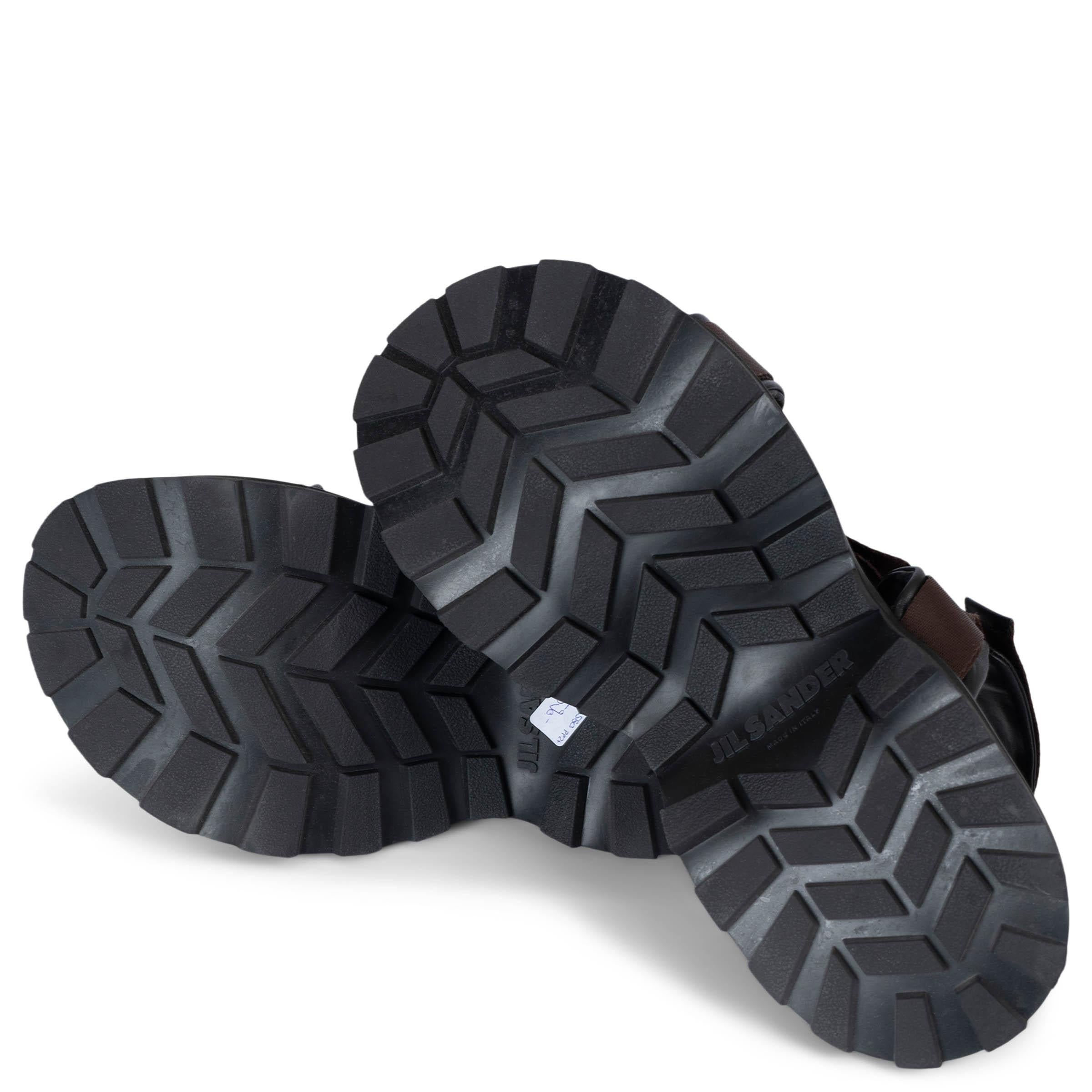 Jil Sander, sandali da trekking con suola in nylon marrone, 39 in vendita 3