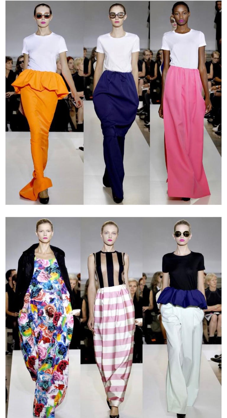 Jil Sander By Raf Simons Jupe longue verte En vente sur 1stDibs jupe longue simons