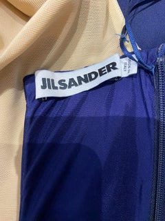 Robe de cocktail bleu marine Jil Sander par Raf Simons