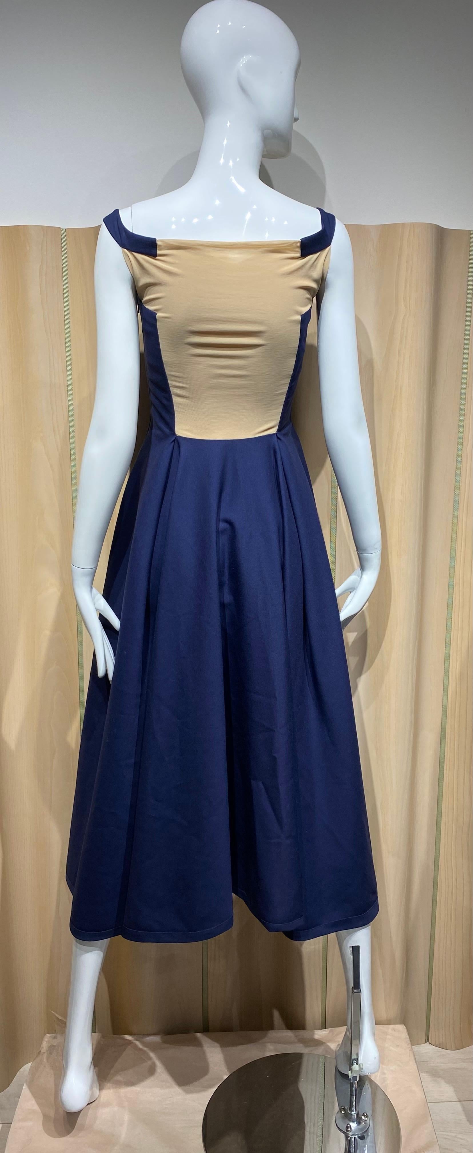 Jil Sander by Raf Simons Vestido de cóctel azul marino Negro en venta