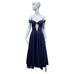 Jil Sander By Raf Simons Navy Blue Cocktail Dress