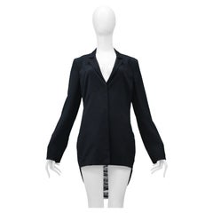 Jil Sander by Raf Simons Marineblauer Blazer mit Fransen 2009