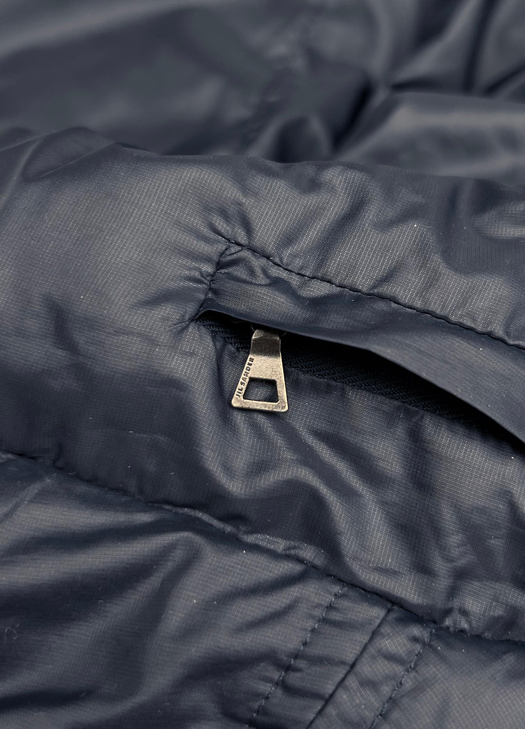 Jil Sander by Raf Simons cappotto in vera piuma d'oca con zip in vendita 1