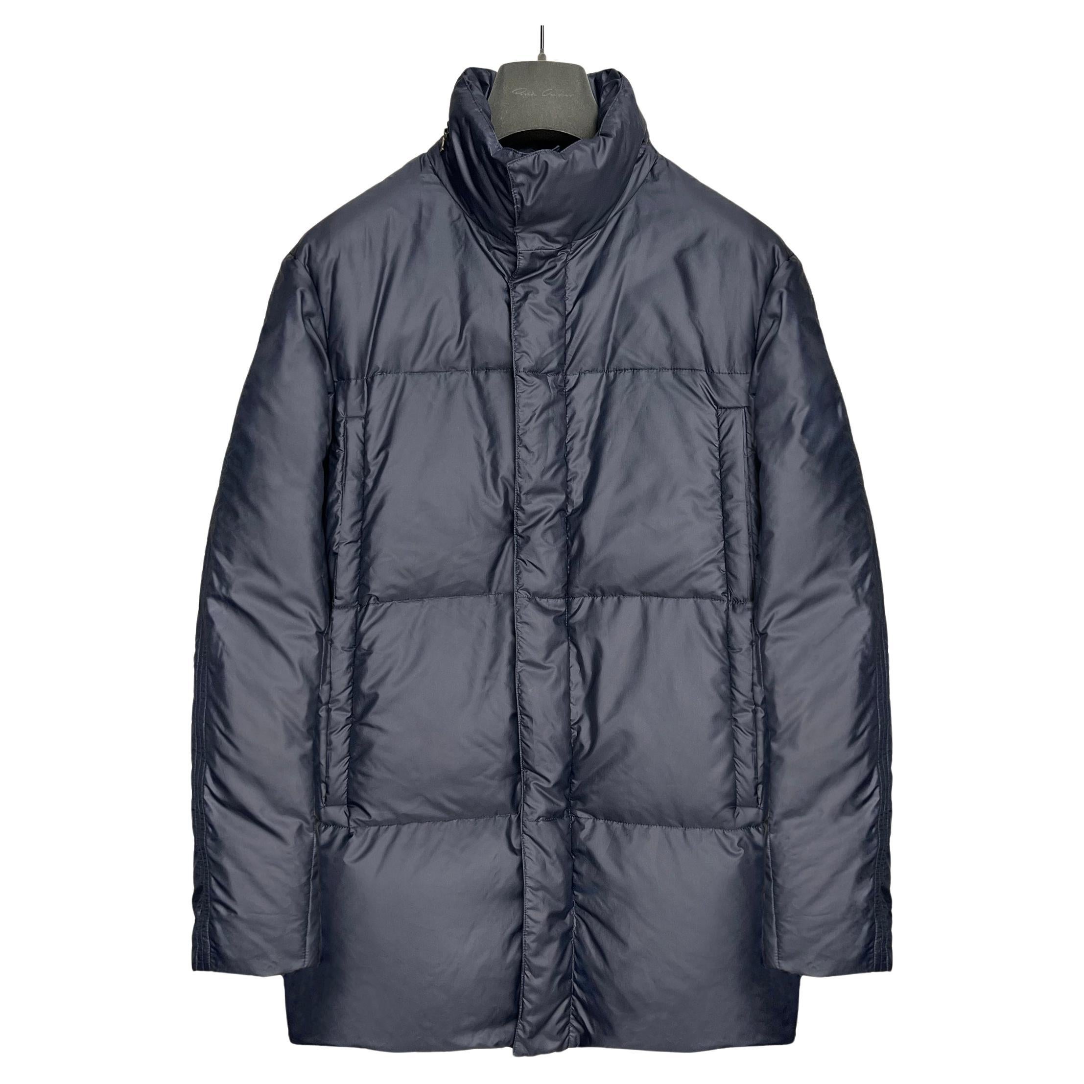 Jil Sander by Raf Simons cappotto in vera piuma d'oca con zip in vendita