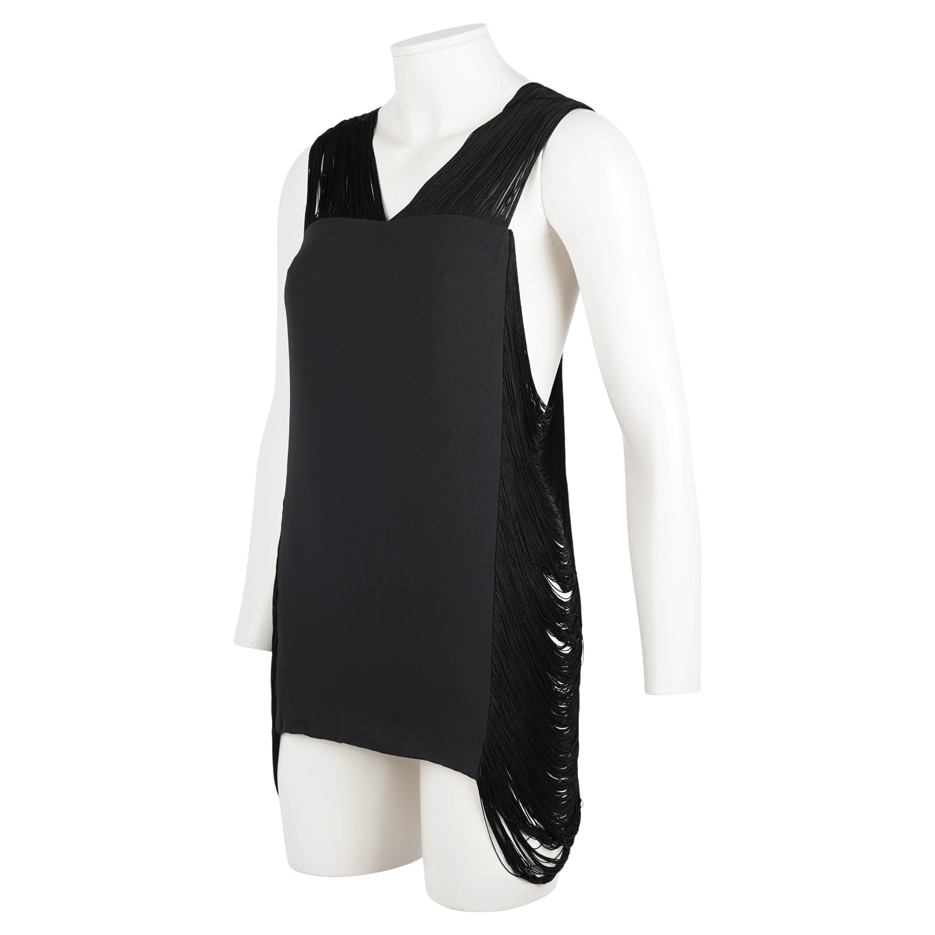 Jil Sander by Raf Simons S/S 2009 Runway Fringe Ultra Mini Dress / Top For Sale