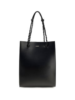 Jil Sander Calf Leather Shoulder Bag — Black