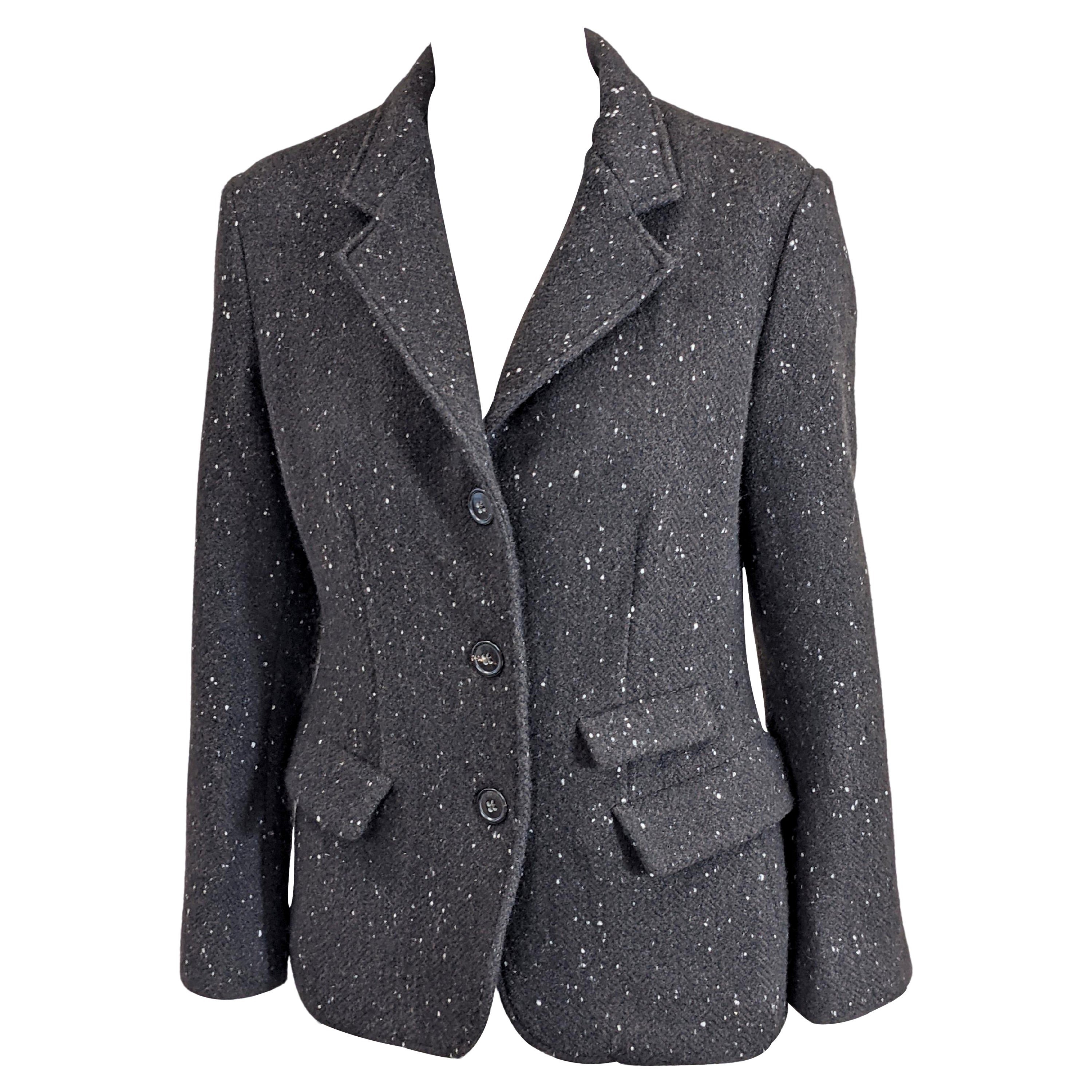 Blazer in tweed di cashmere di Jil Sander