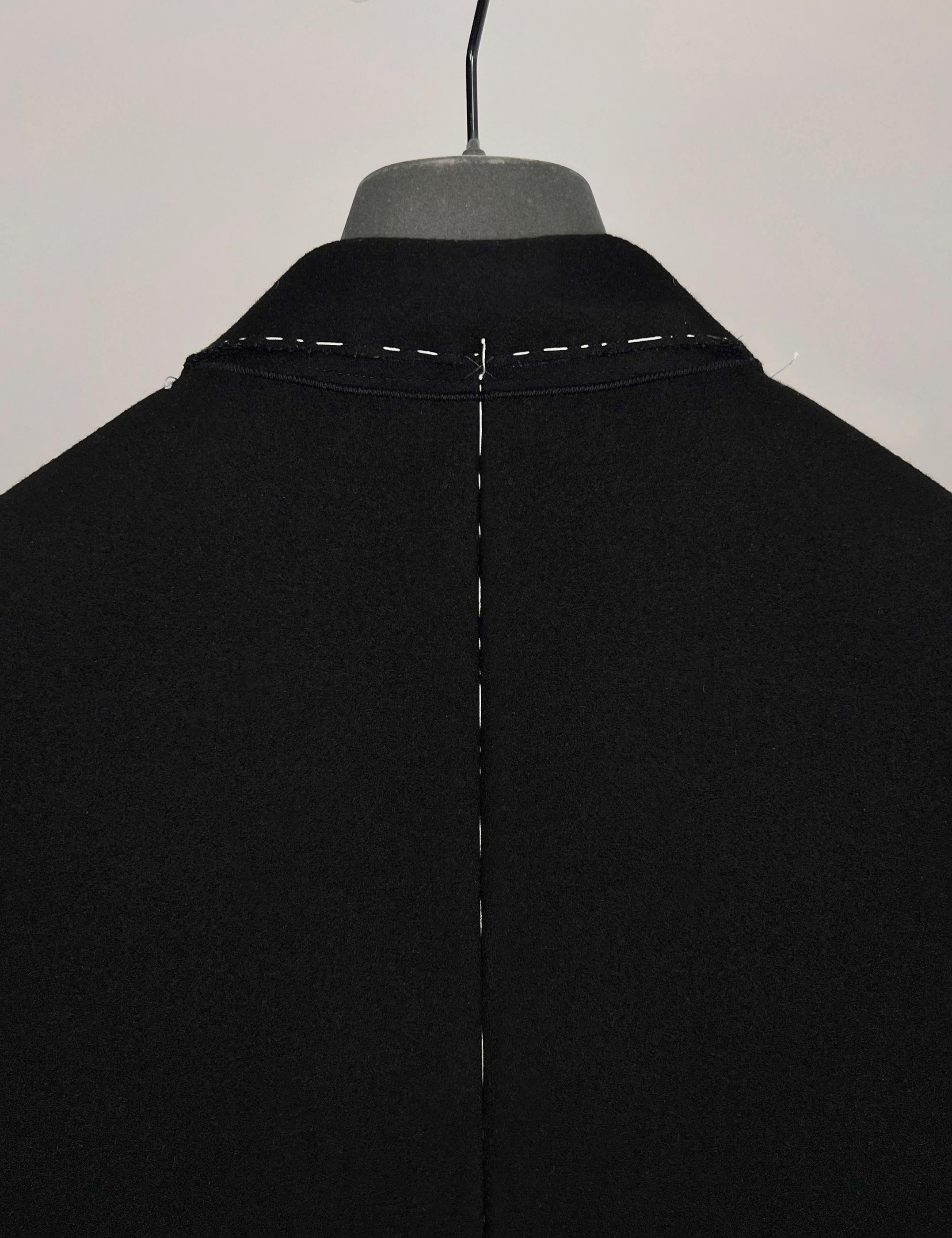 Men's Jil Sander deconstructed stitched coat For Sale