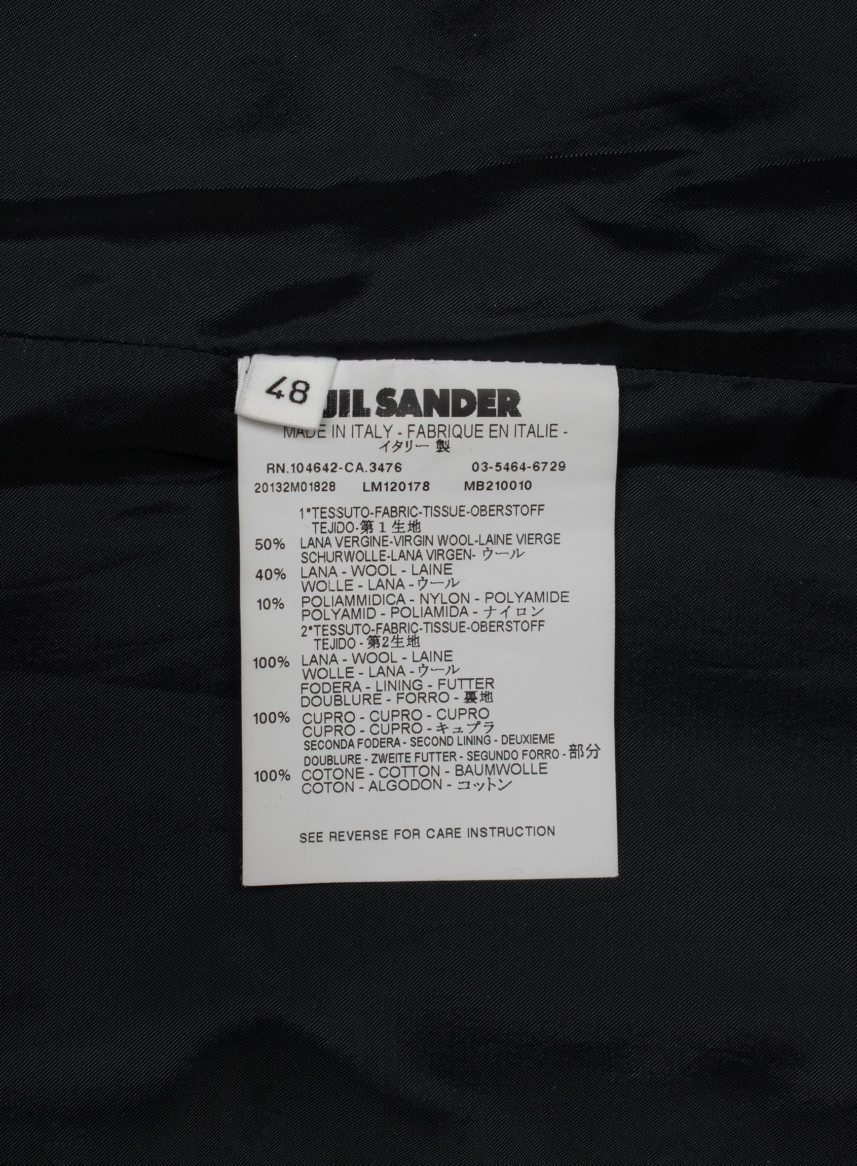 Jil Sander deconstructed stitched coat For Sale 3