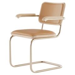 Jil Sander per Thonet S 64 P Nordic 01 in Quercia Bianca e Pelle Caramello