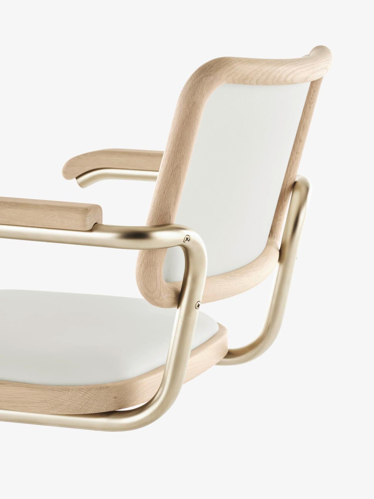 Jil Sander für Thonet S 64 P Nordic 03 in White Oak und White Alabaster Leder im Zustand „Neu“ im Angebot in Tilburg, NL