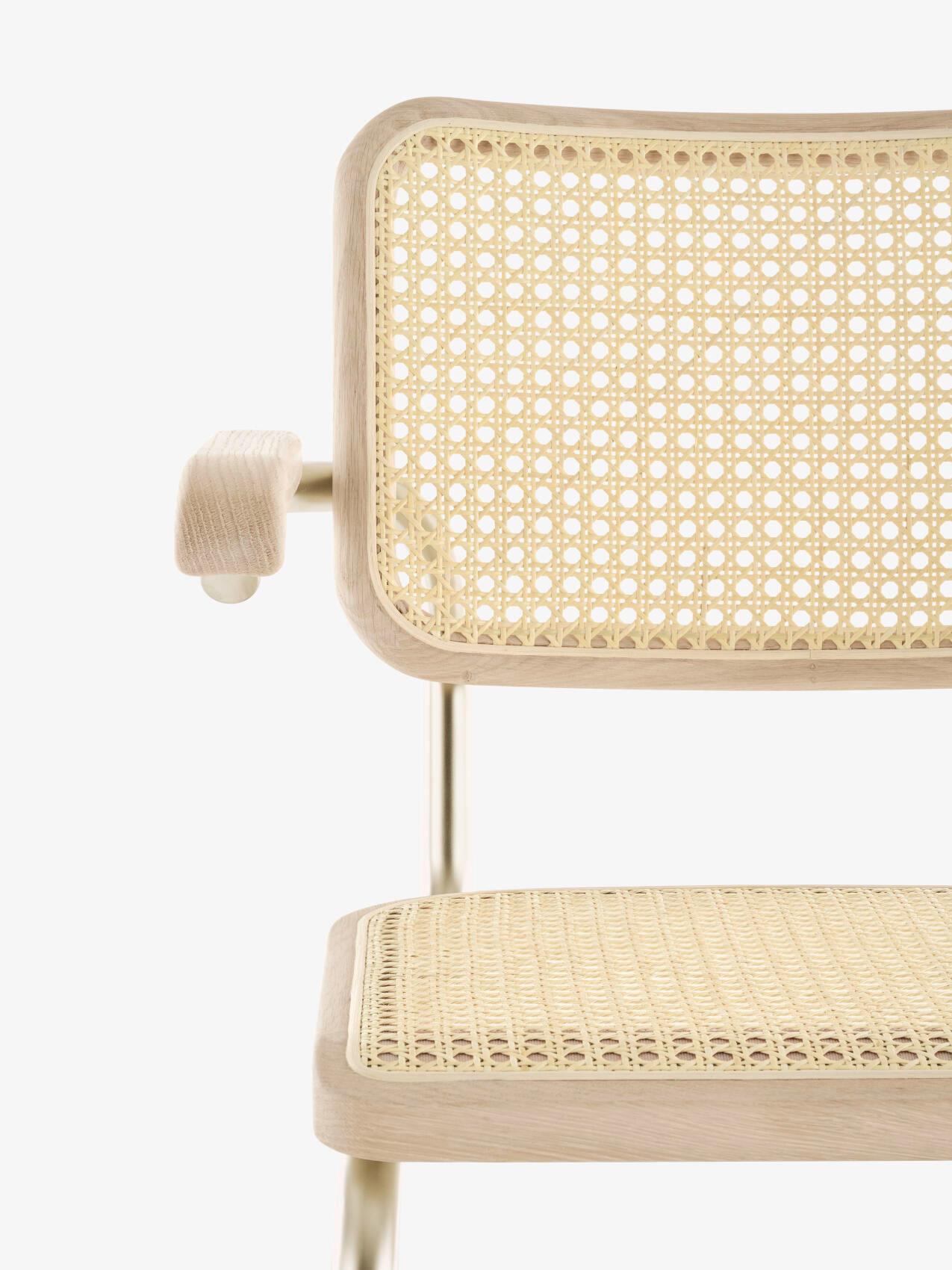 Fatto a mano Jil Sander per Thonet S 64 P Nordic 04 in S.S. White e fettucce in vendita