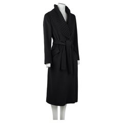 Jil Sander FW2002: Cappotto in lana e cashmere nero di Milan Vukmirovic DE38