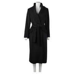 Jil Sander FW2002: Cappotto in lana e cashmere nero di Milan Vukmirovic DE38