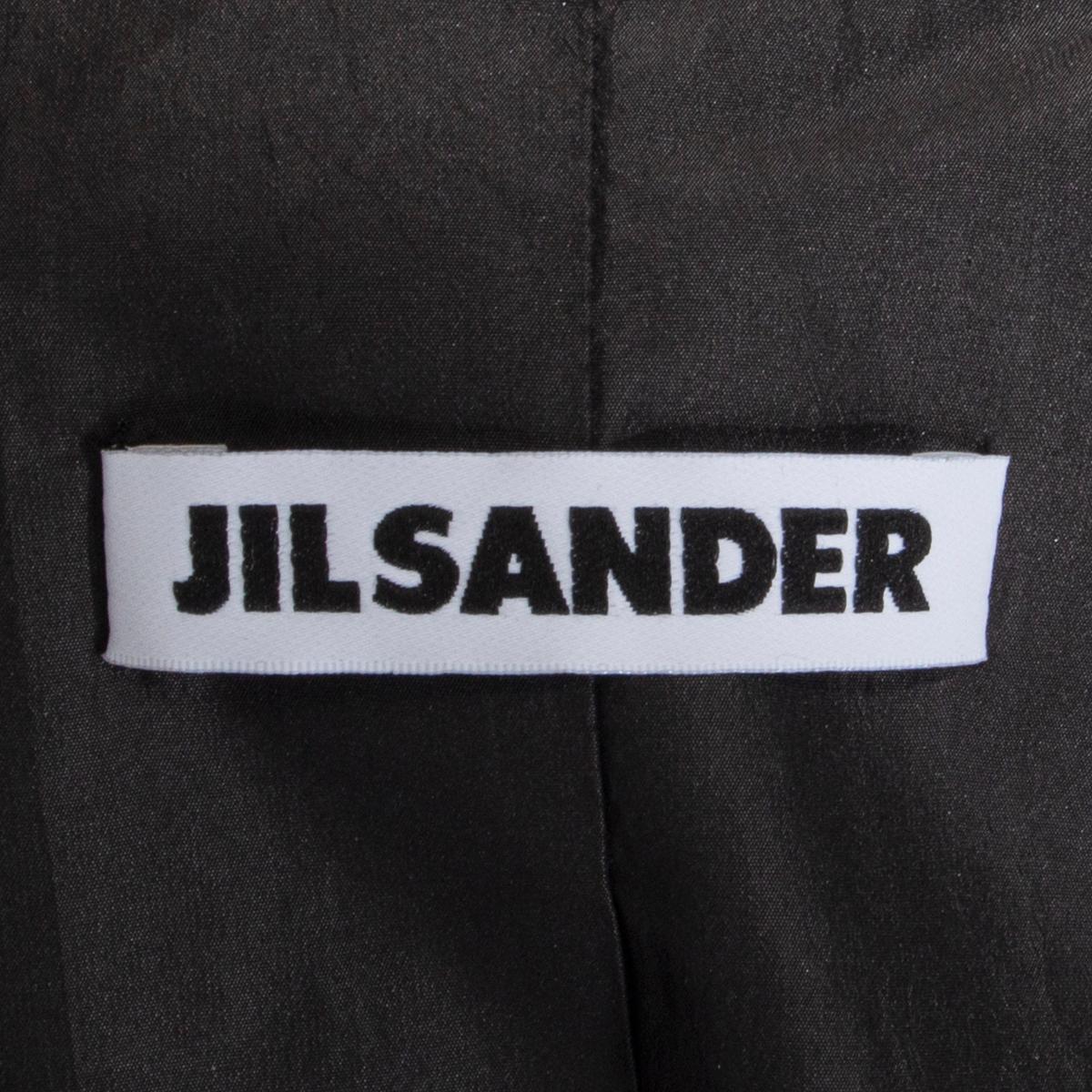 JIL SANDER grey wool & cashmere Buttoned Jacket 36 S For Sale 1