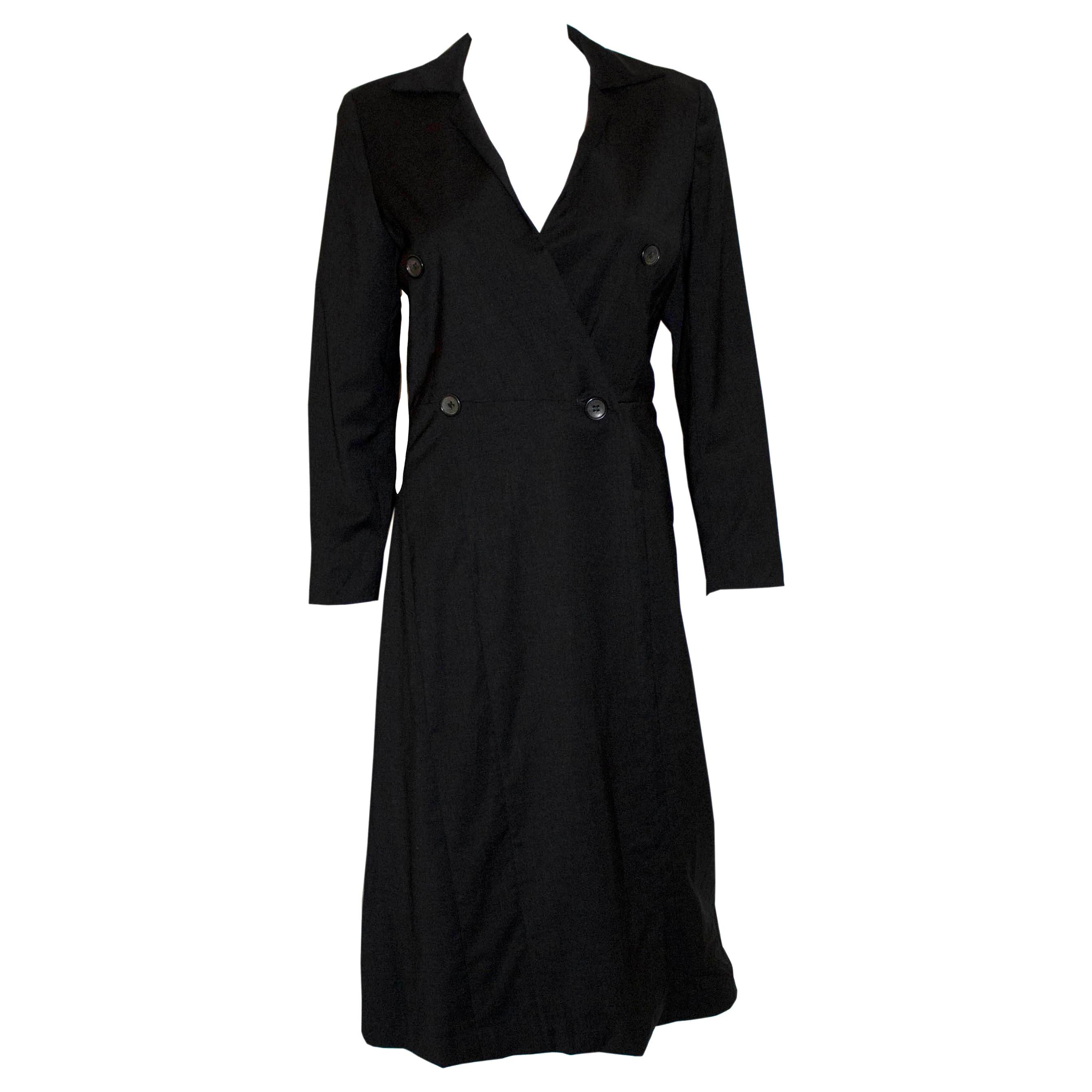 Jil Sander Grey Wool Coat Dress For Sale