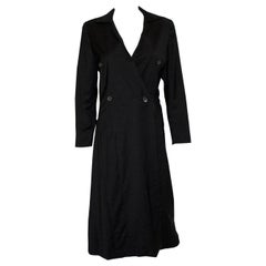 Jil Sander - Robe manteau en laine grise