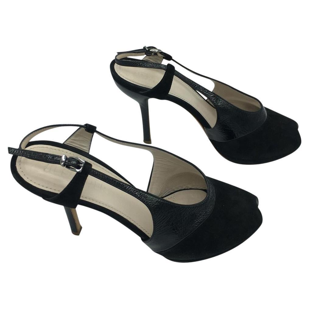 Chaussures à lacets Cuir Jil Sander en coloris Noir Femme Chaussures Chaussures à talons Petits talons et talons hauts 