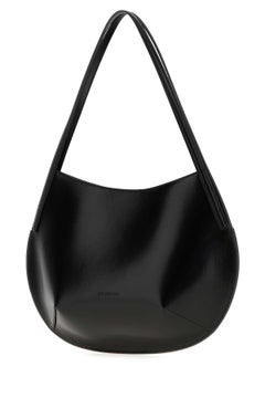 Jil Sander Leather Shoulder Bag — Black