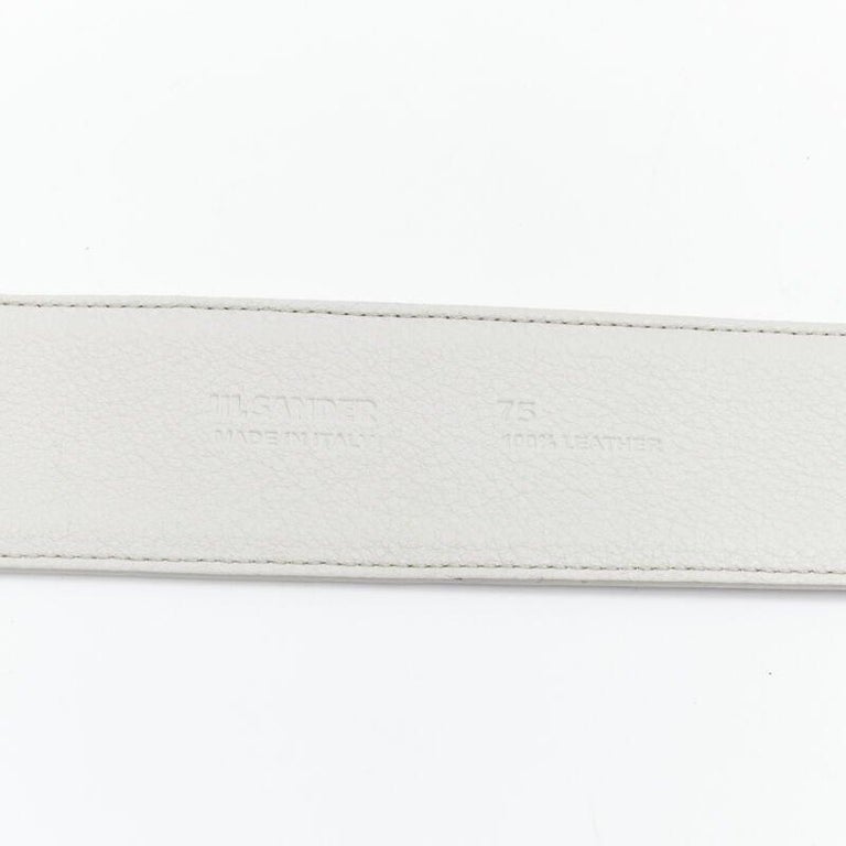 Jil Sander Minimal Wide Leather Belt Jil Sander Leather Belt | Black | FARFETCH main image 3