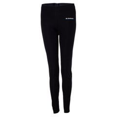 Jil Sander, Logo leggings in black