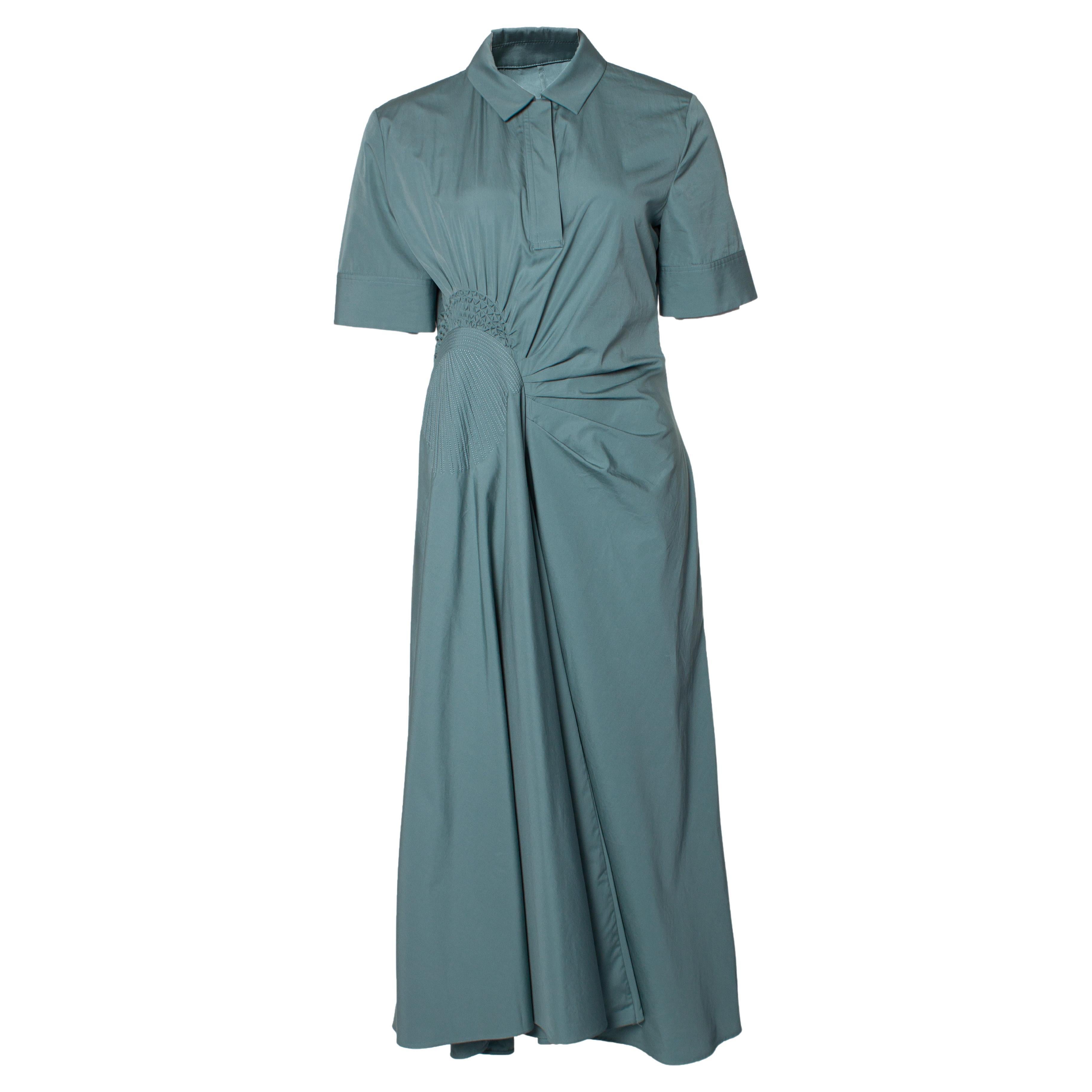 Jil Sander, Maxi dress with wrinkled detail
