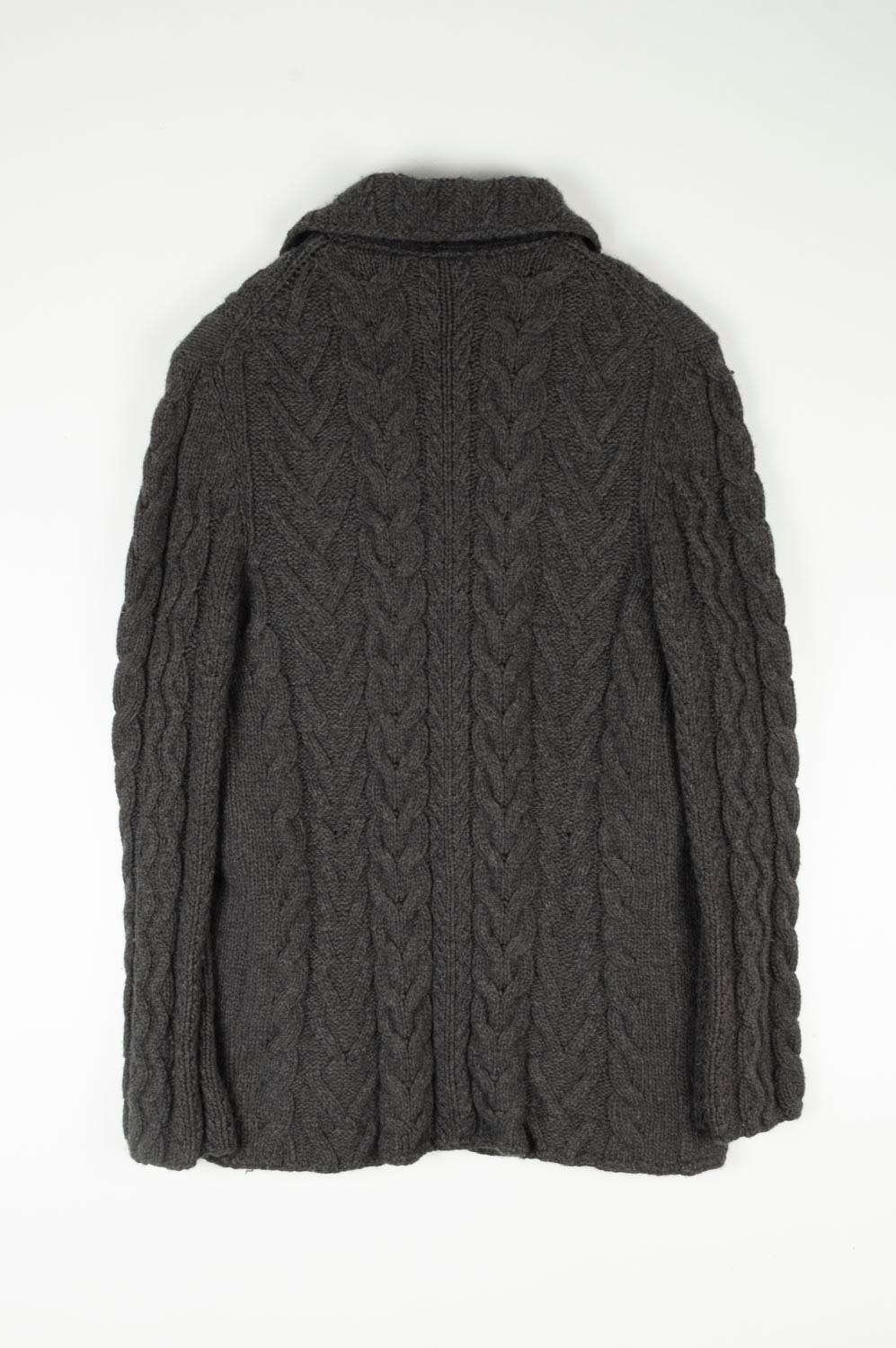 Men's Jil Sander Men Cardigan Heavy Knit Sweater Size 54 (Large), S549-1 For Sale