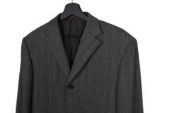 Jil Sander Men Jacket Blazer Wool Tailored Striped Size IT48-M/L, S1619