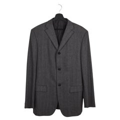 Jil Sander Hommes Veste Blazer Laine Tailored Striped Taille IT48-M/L, S1619