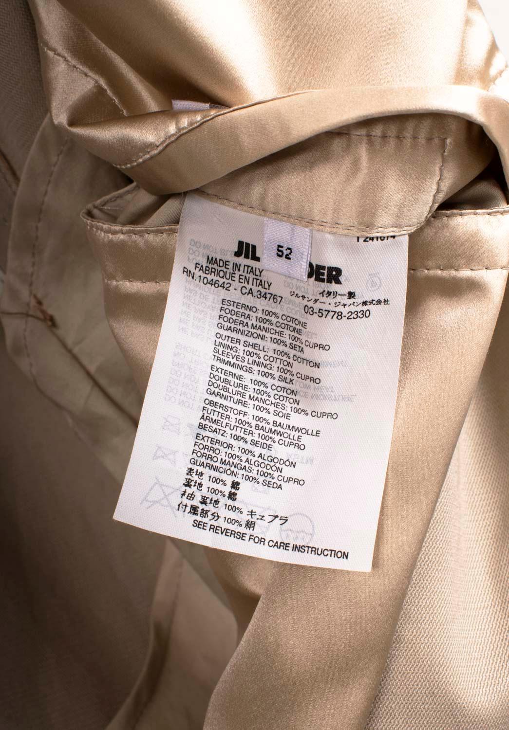 Jil Sander Hommes Veste Casual Blazer Taille IT52/Large en vente 2